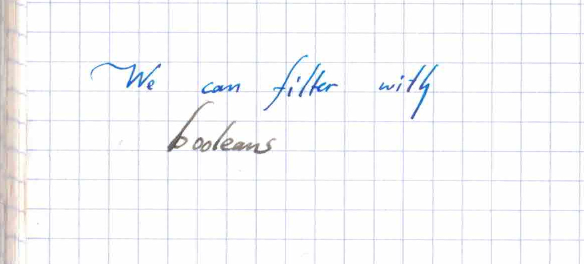 filter with a Boolean