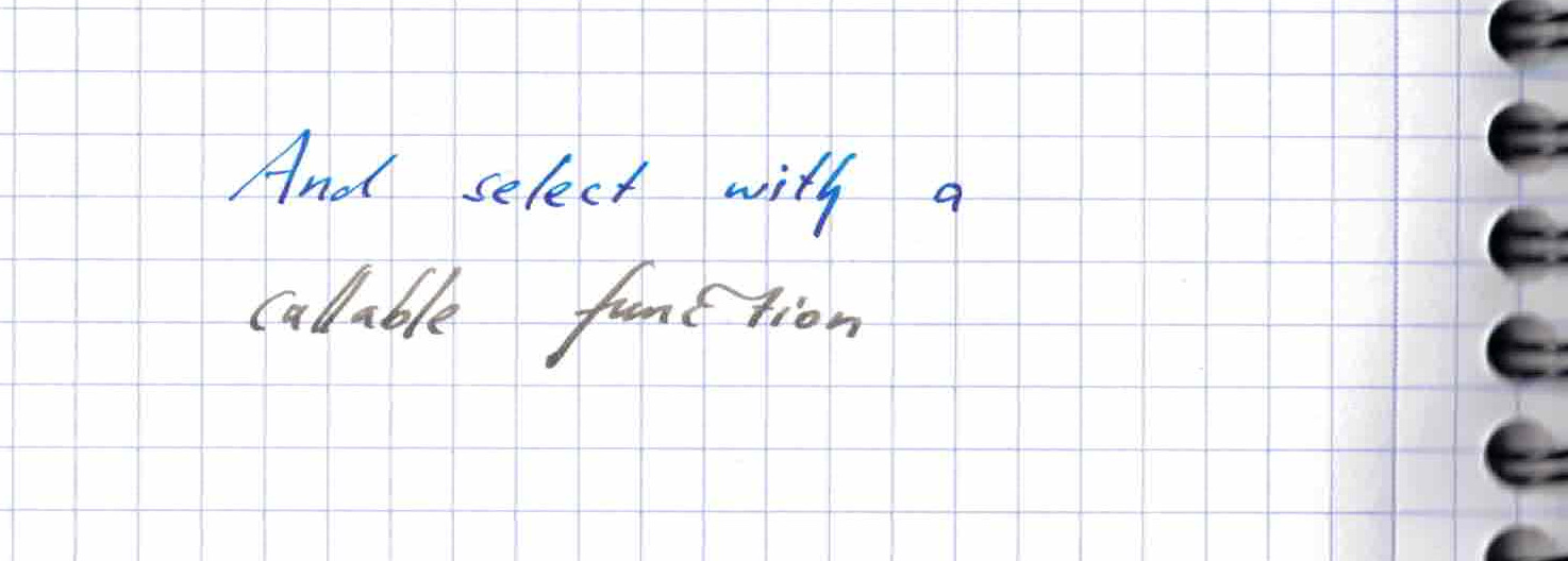 can send a callable function