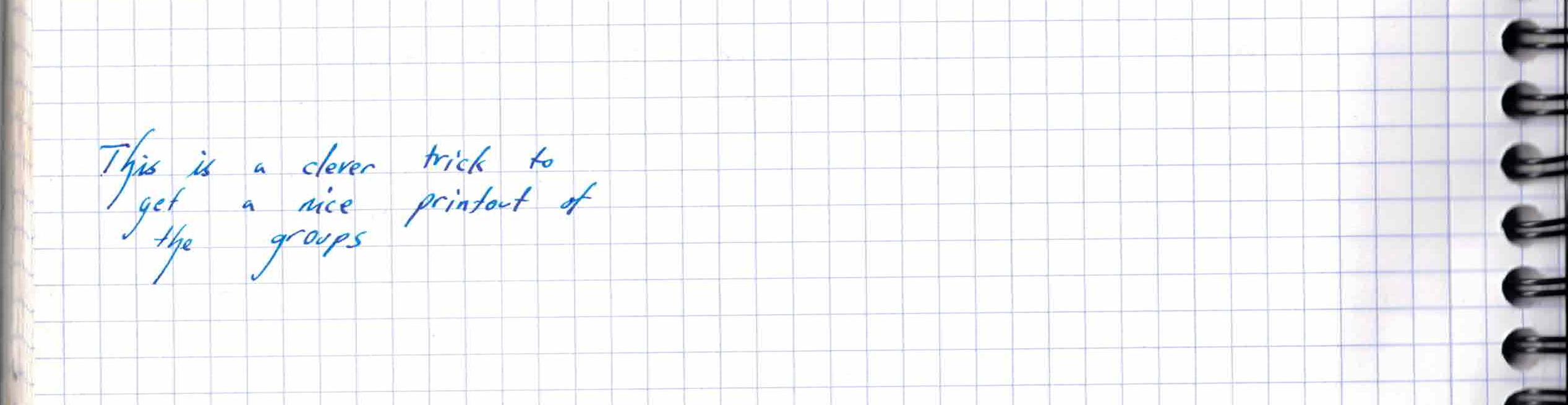 print groups trick
